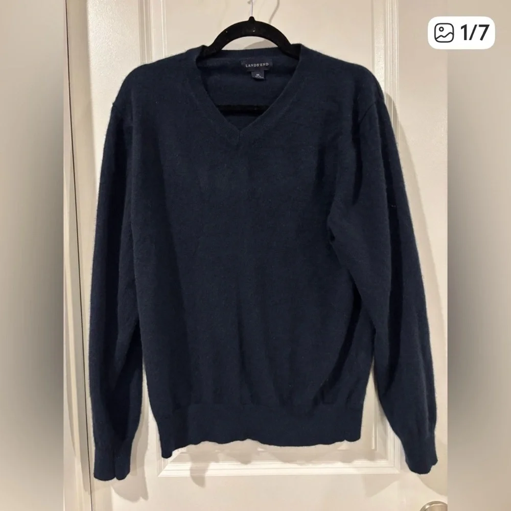 Lands' End Men's 100% Cashmere Sweater